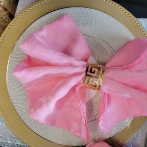 Pink Somerset Damask Napkins