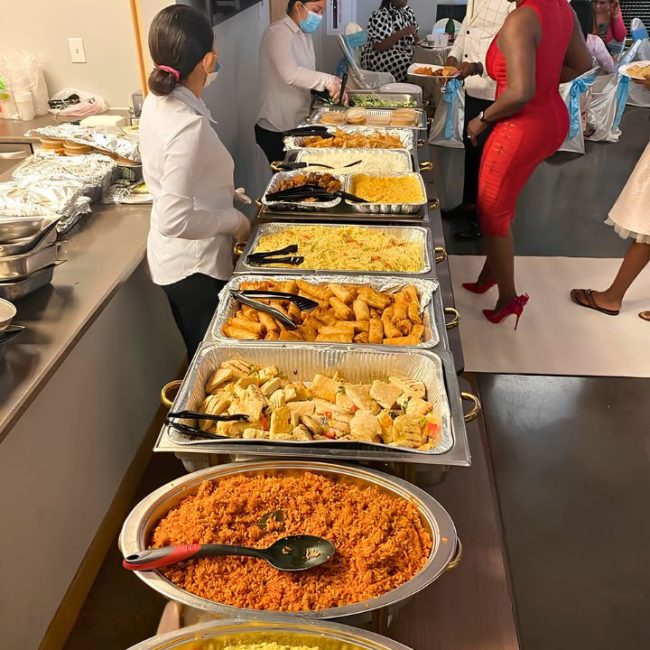 Blue sweet 16 Catering