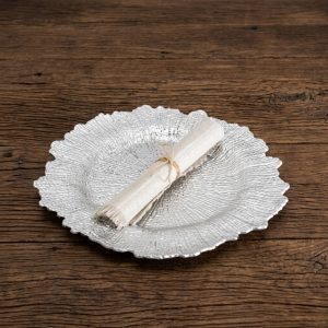 Silver Decorative Charger Plate