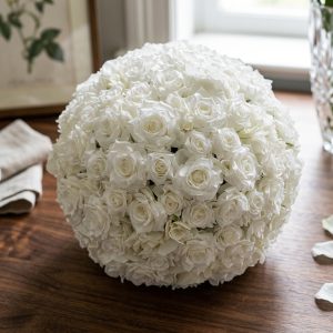 Ivory Rose Flower Ball