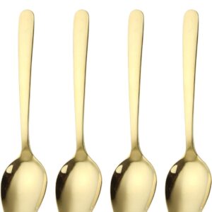Gold Sporks Spoon Forks Long Handle 8.1 inch