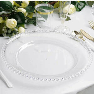 Clear Charger Plate 13″