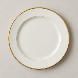 Gold Rimmed Dinner Plate 10.5