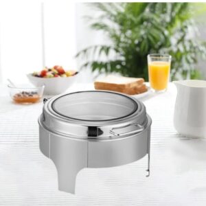 Silver Round Chafing Dish (8 Quart)